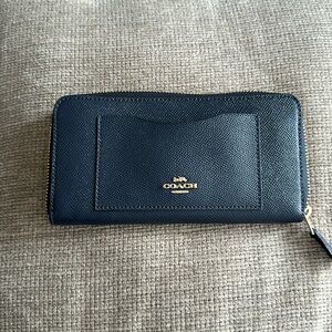 COACH long zip around wallet